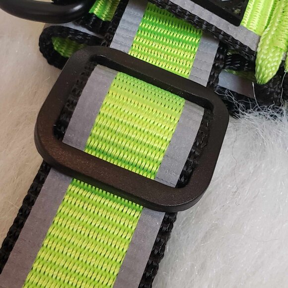 NEW! Medium KONG On the Go Green Black Adjustable Braided Reflective Dog Harness - Picture 6 of 12